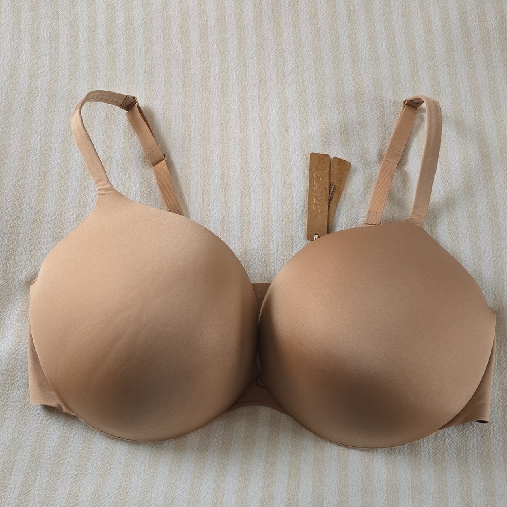 SKIMS Ultimate Push Up Plunge Bra Size:42DD (42E) Clay